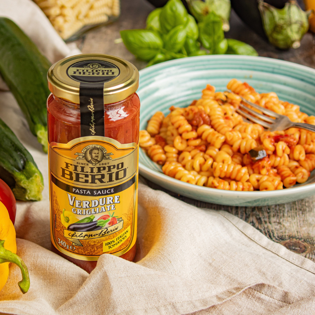Grilled Vegetable Fusilli Pasta