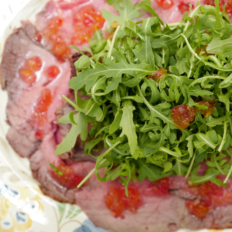 Roast Beef with Mostarda Cremonese