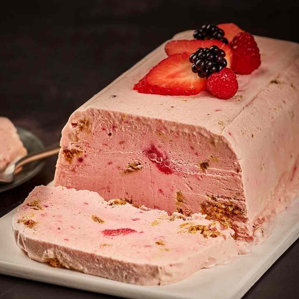 Berry and Amaretti Semifreddo
