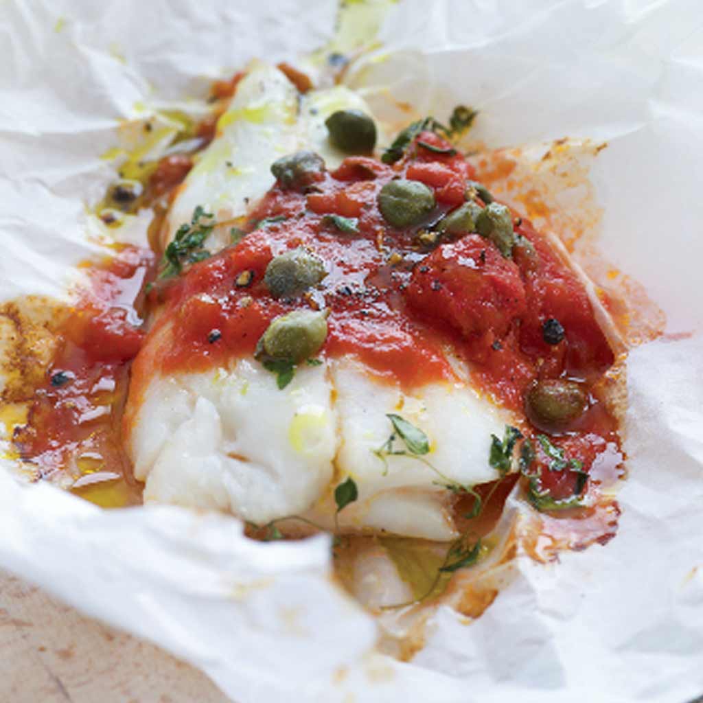 Italian Baked Fish with Tomato Sauce