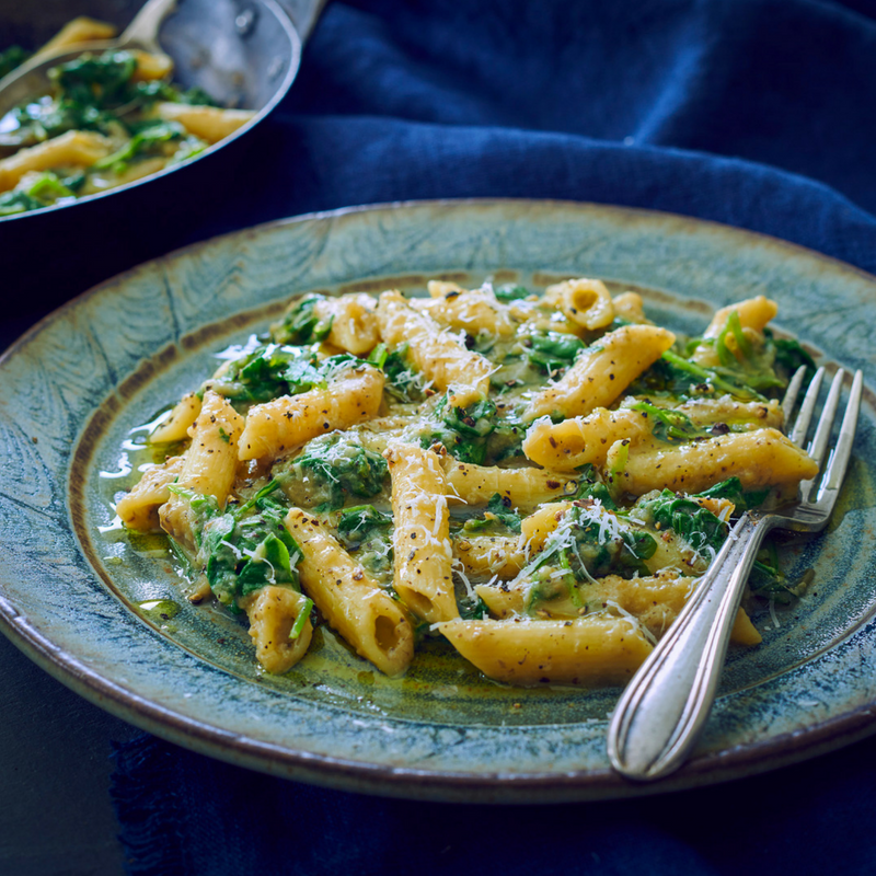Aubergine and Garlic Penne