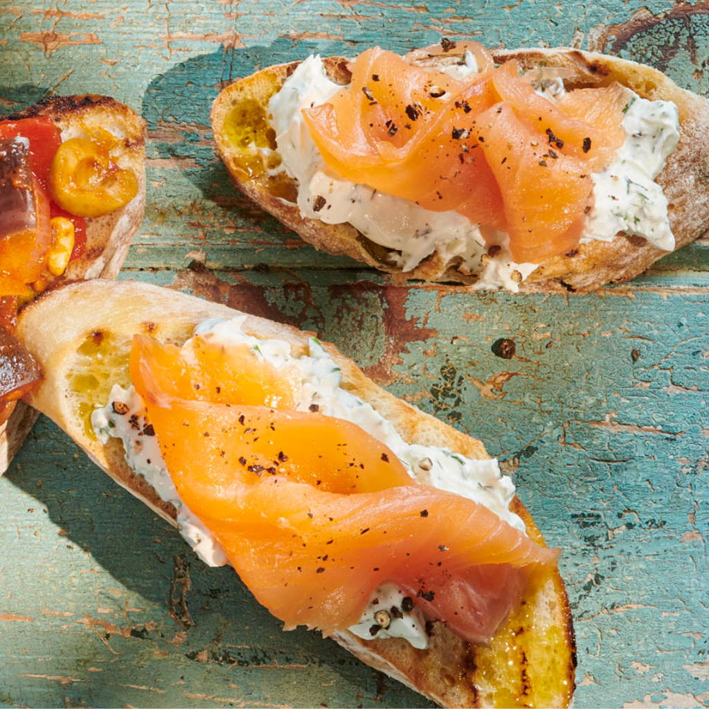 Salmon and Herbed Mascarpone