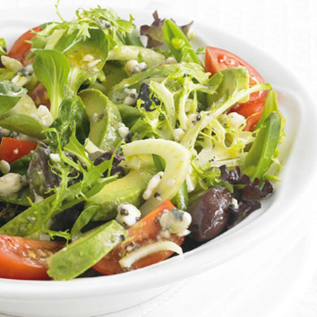 Avocado Salad with Gorgonzola Dressing