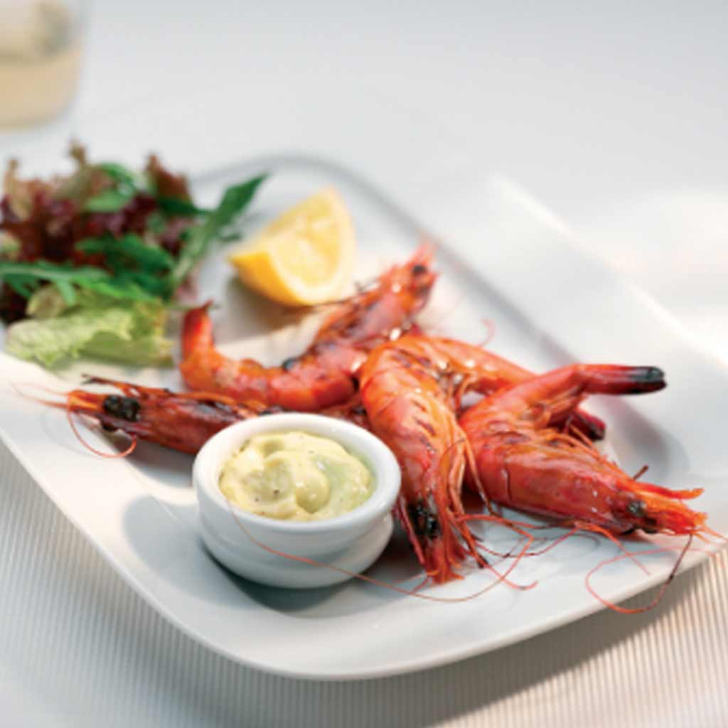 Chargrilled Prawns with Aioli