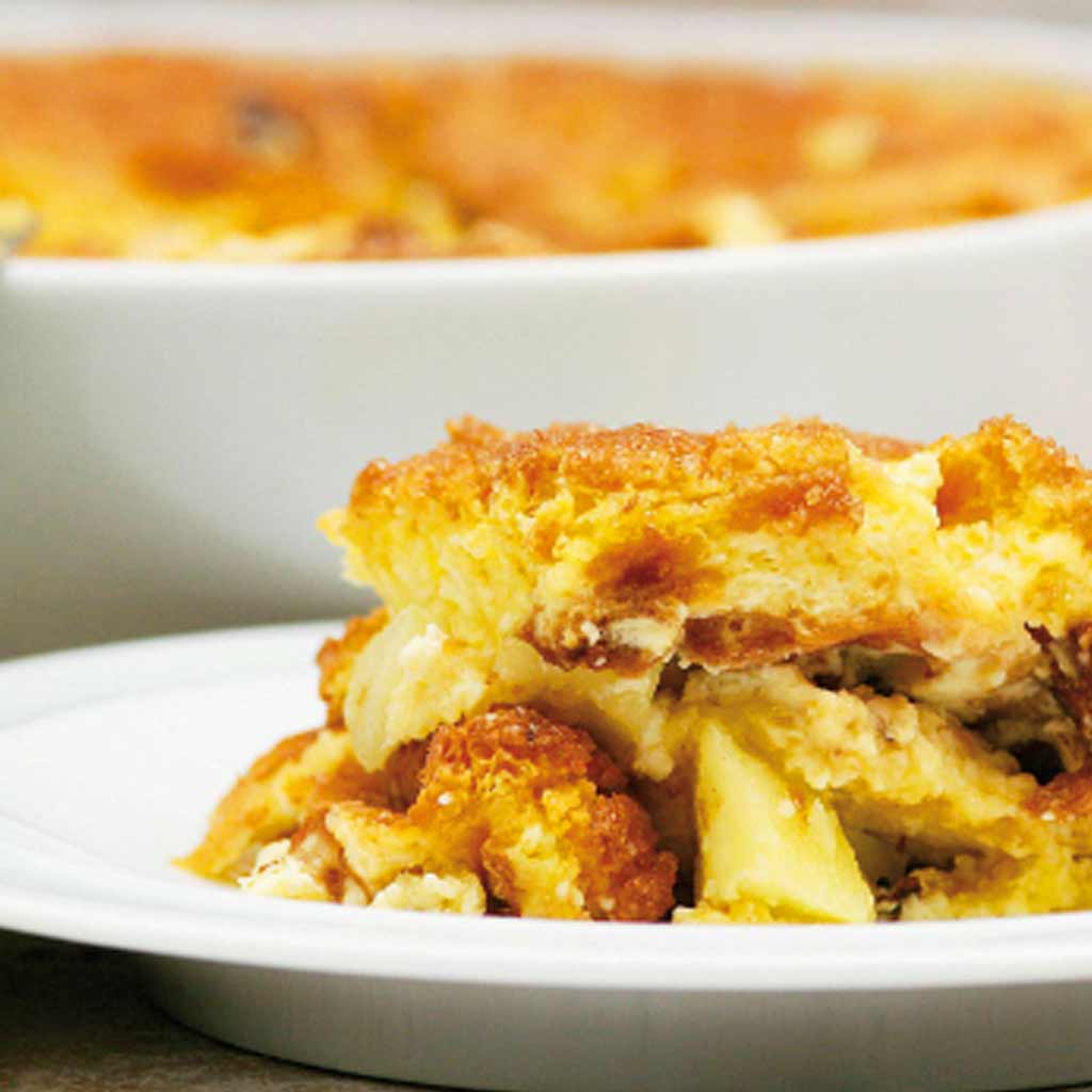 Panettone Apple Pudding