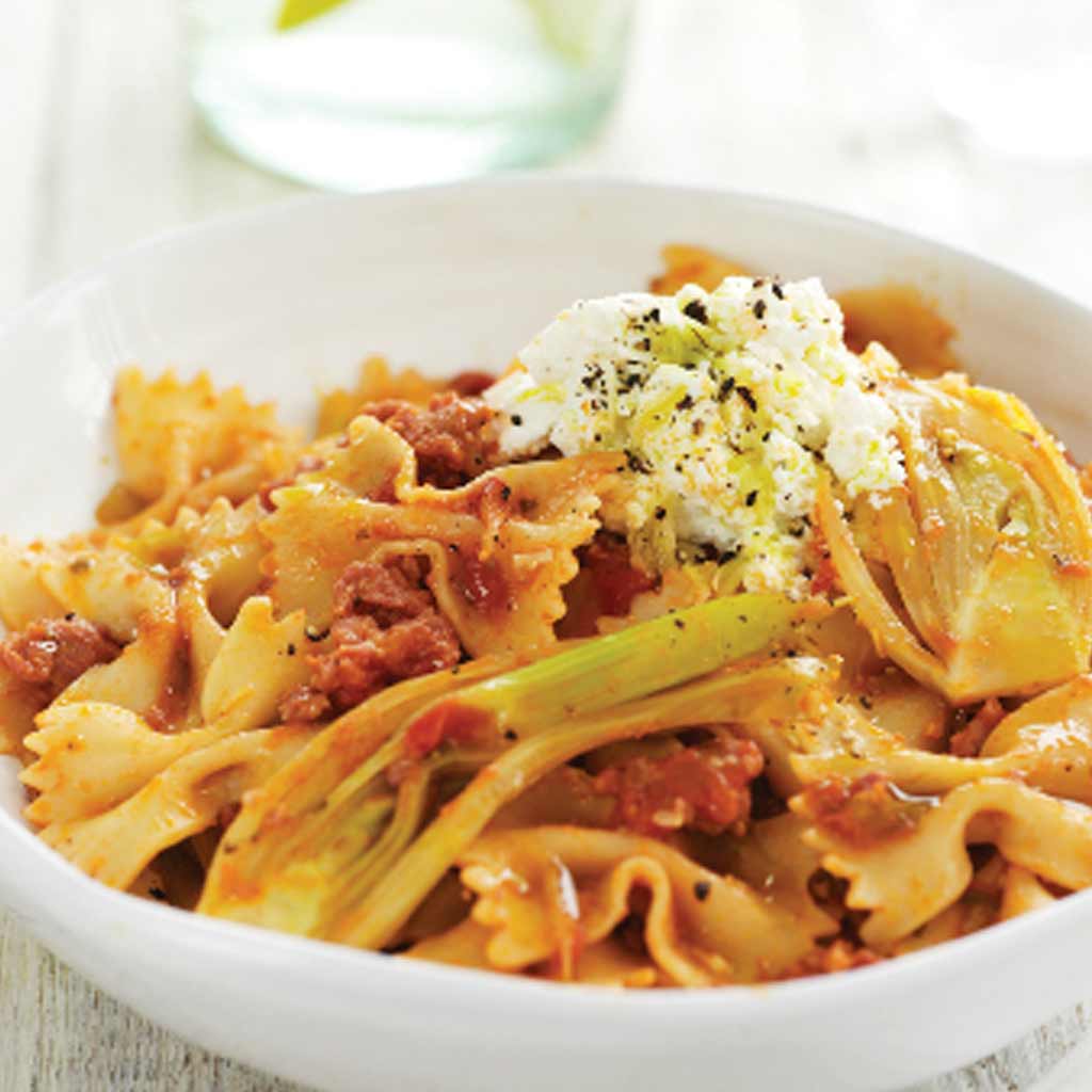 Pasta with Sausage, Fennel & Ricotta
