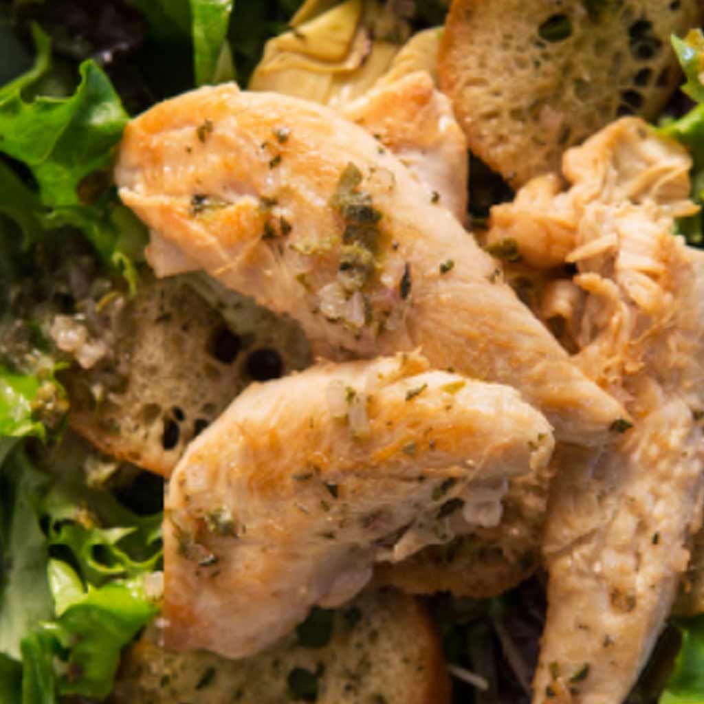 Warm Lemon & Rosemary Chicken Salad