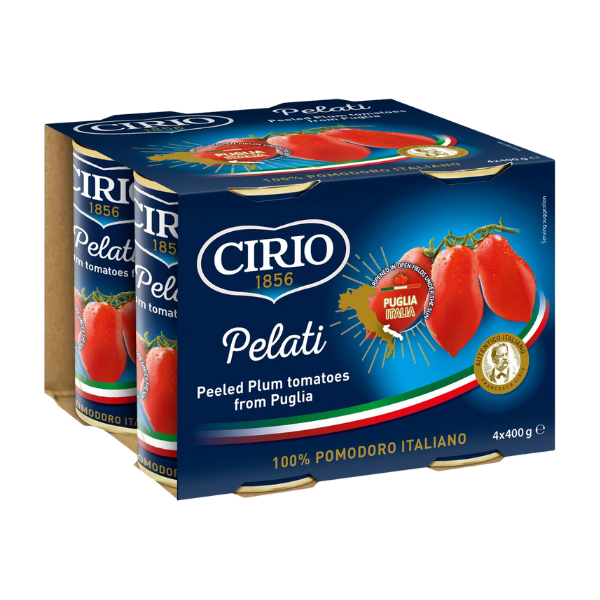 Pelati Peeled Plum Tomatoes 4 x 400g image 0