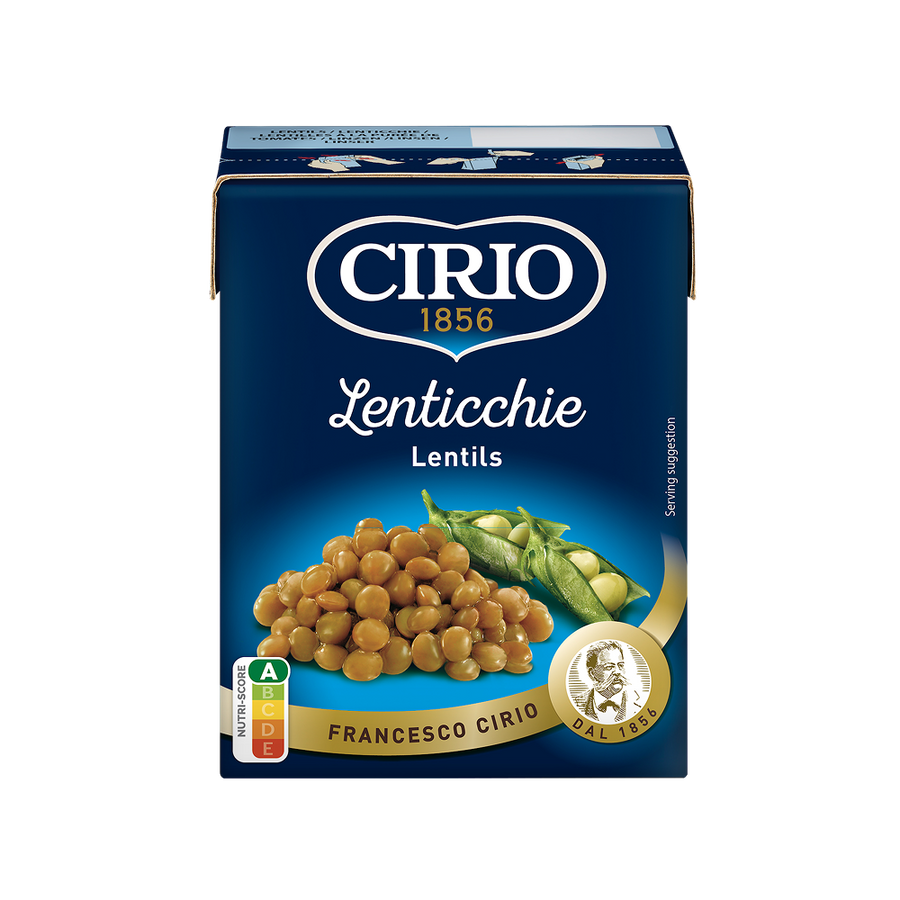 Cirio Lentils 380g Carton