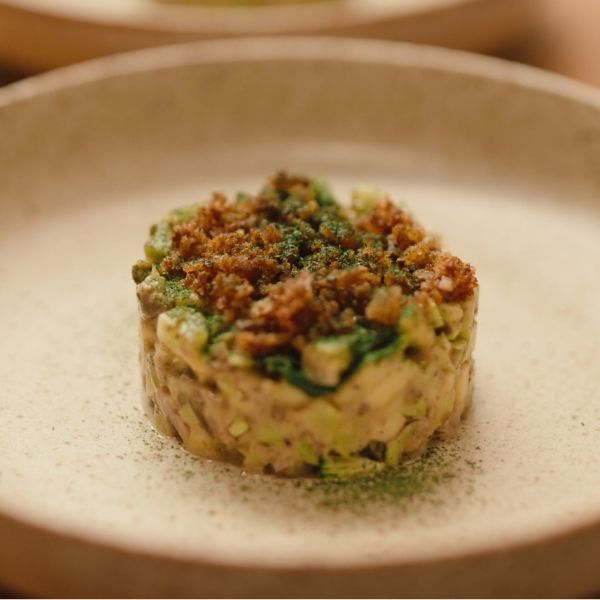 Max La Manna: Broccoli Stem Tartare with Pangrattato