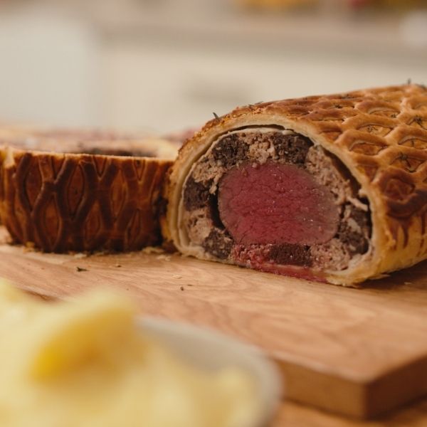 Adam Handling’s Beef, Haggis & Black Pudding Wellington