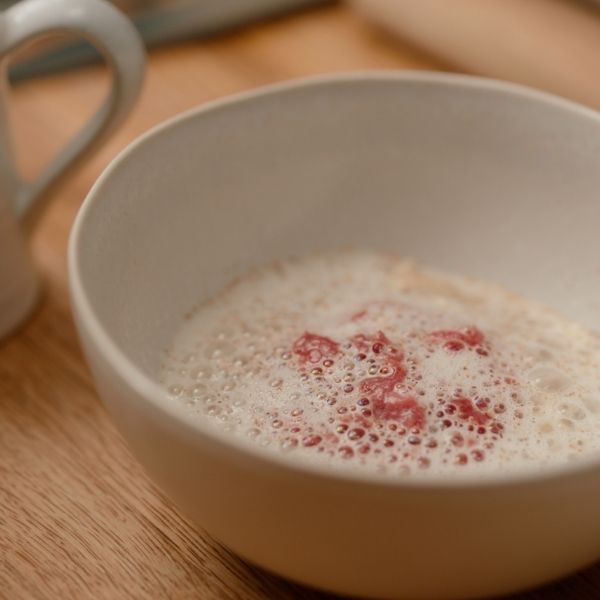 Kirk Haworth’s Vanilla Rice Pudding with Yorkshire Rhubarb Jam