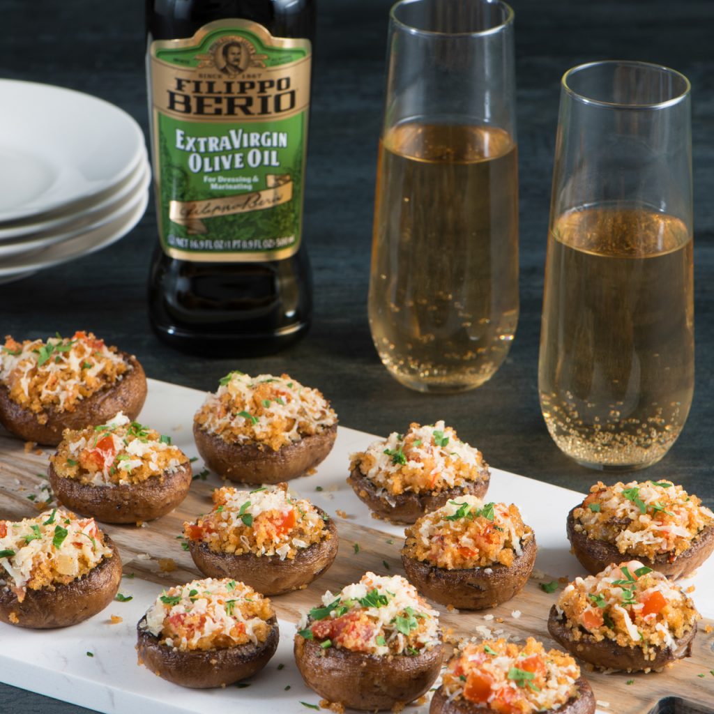 Porcini Stuffed Baby Bello Mushrooms