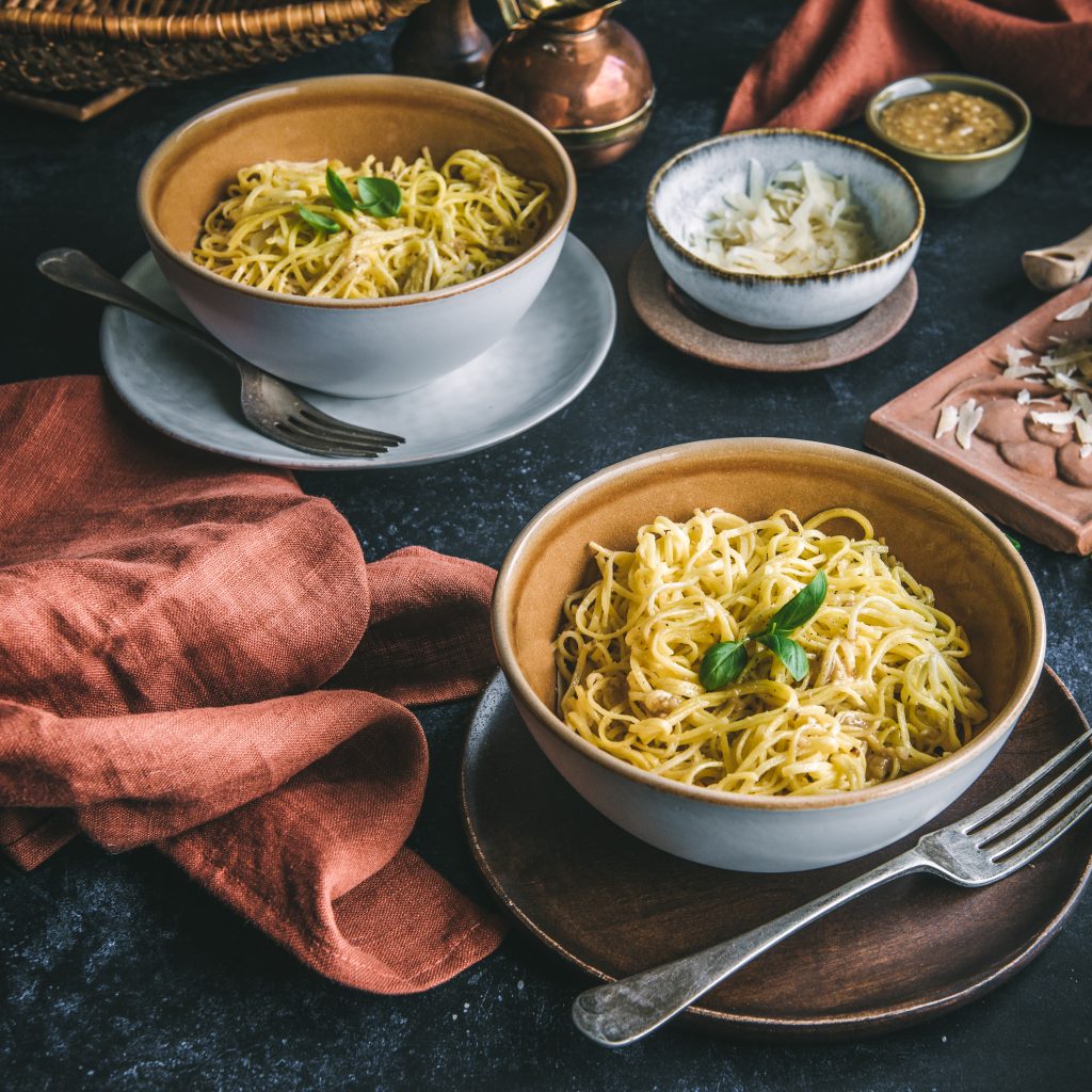 Tagliolini with truffle pesto