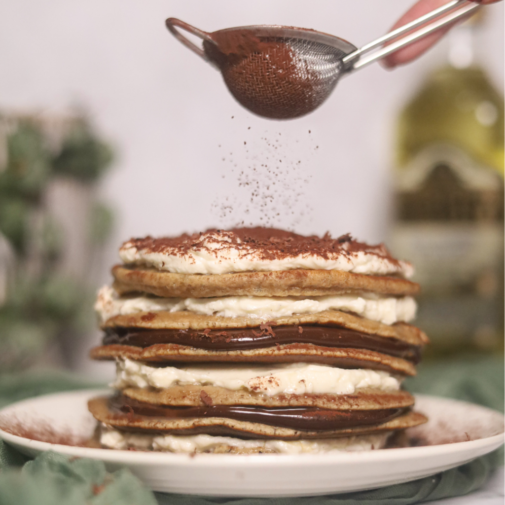 Boozy Tiramisu-Inspired Pancakes