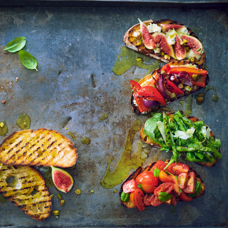 Caramelised Vegetables Bruschetta