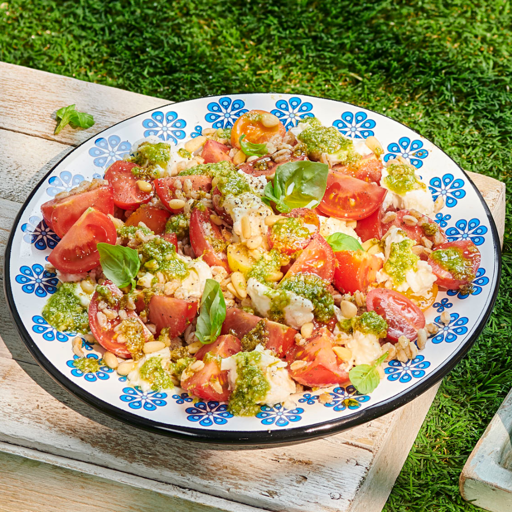 Caprese Faro Salad
