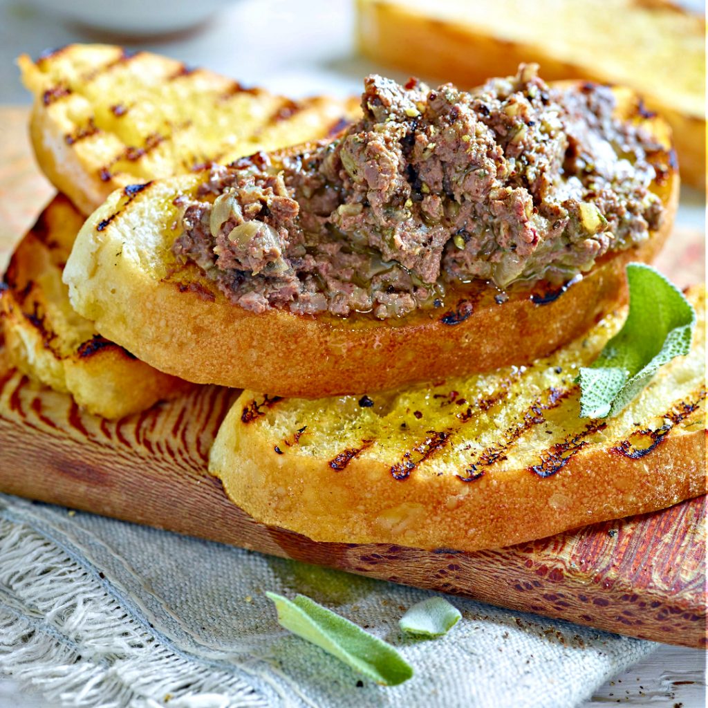 Chicken Liver Crostini