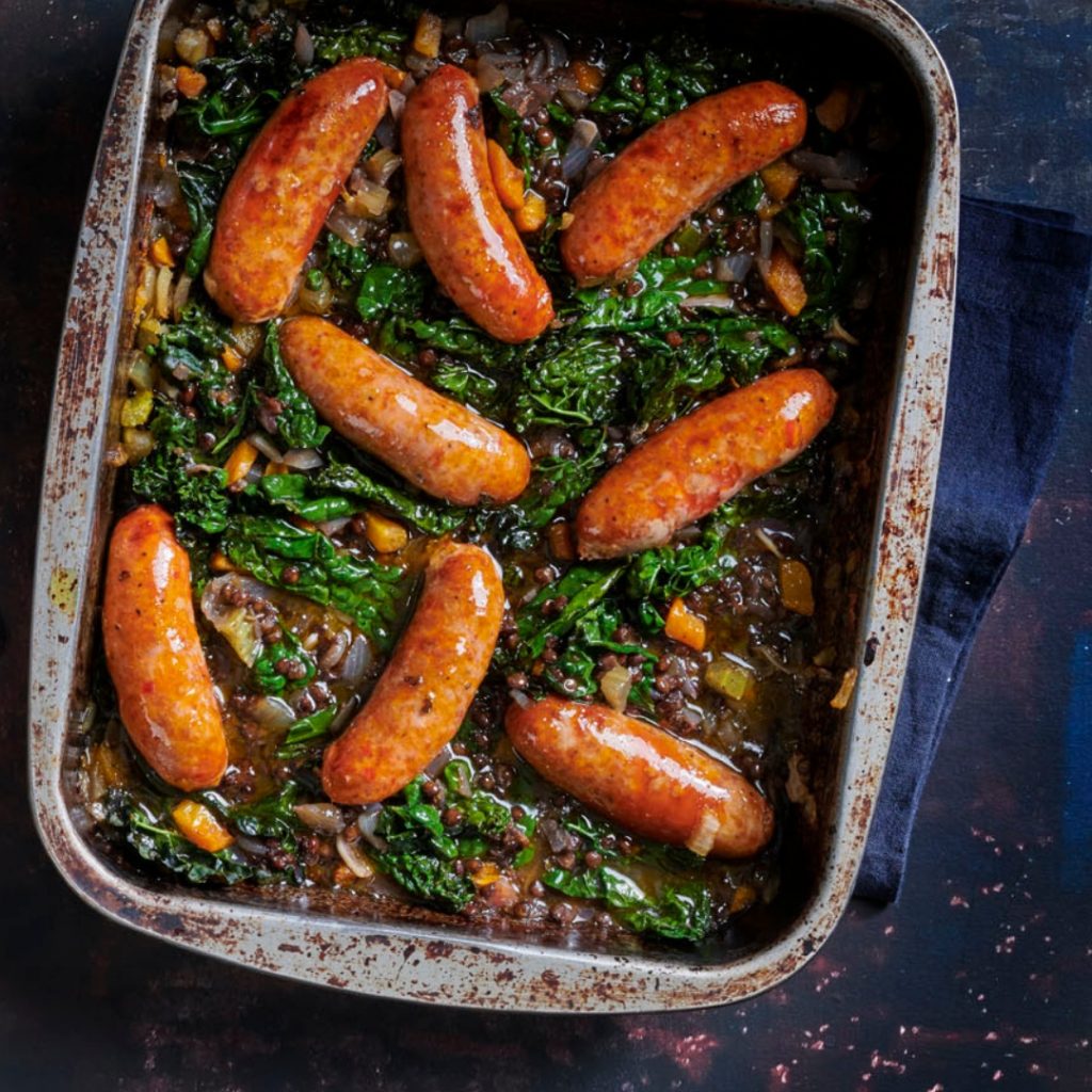 Spicy Sausages with Cavolo Nero