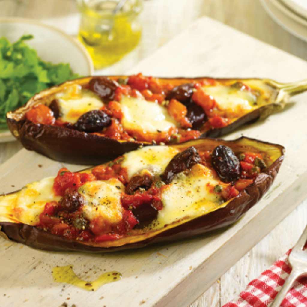 Aubergine Boats