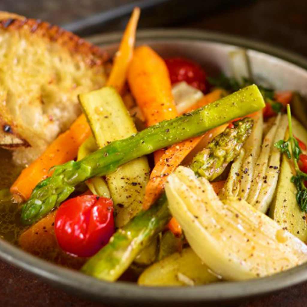 Braised Baby Vegetables