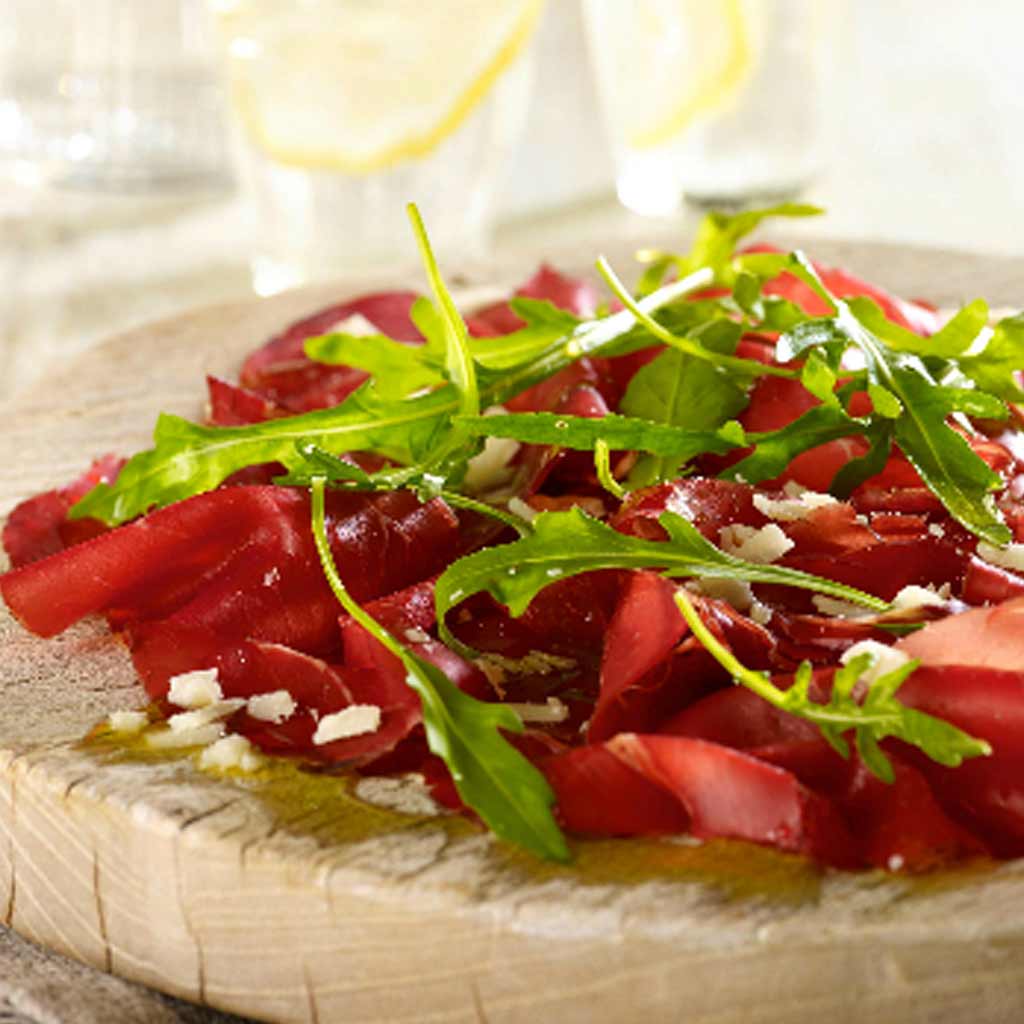 Bresaola with Rocket and Parmesan