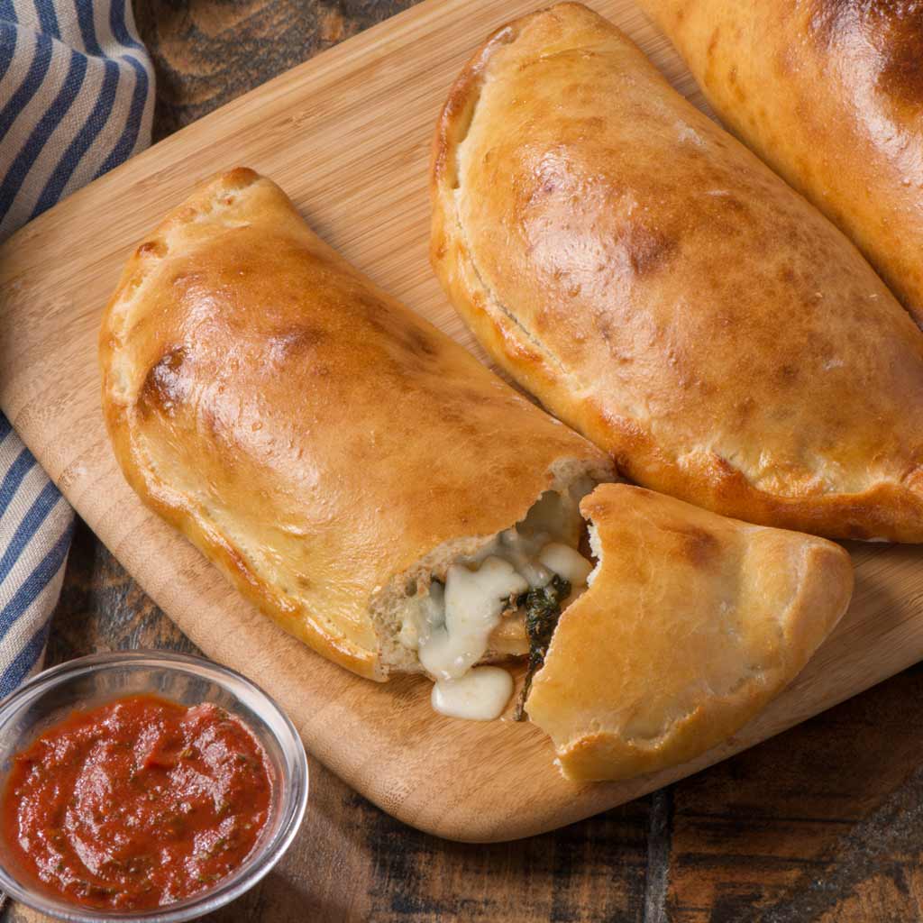 Chicken, Spinach and Gruyère Cheese Calzone