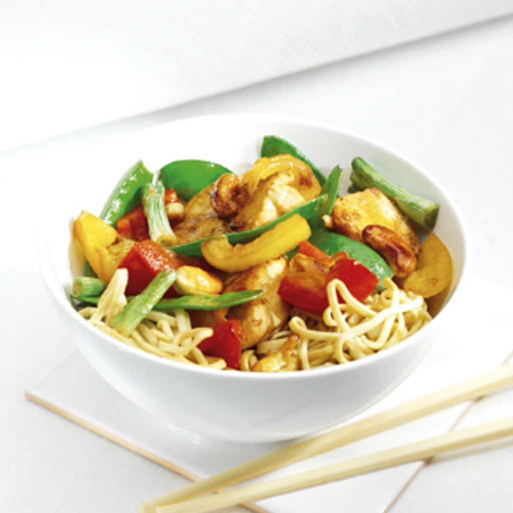Chicken with Peppers and Cashews
