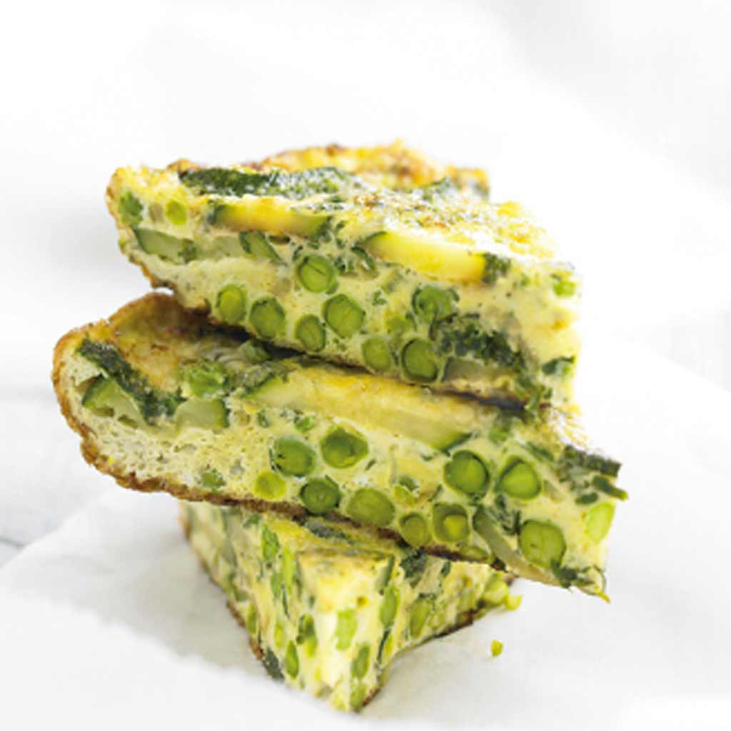 Courgette and Pea Frittata
