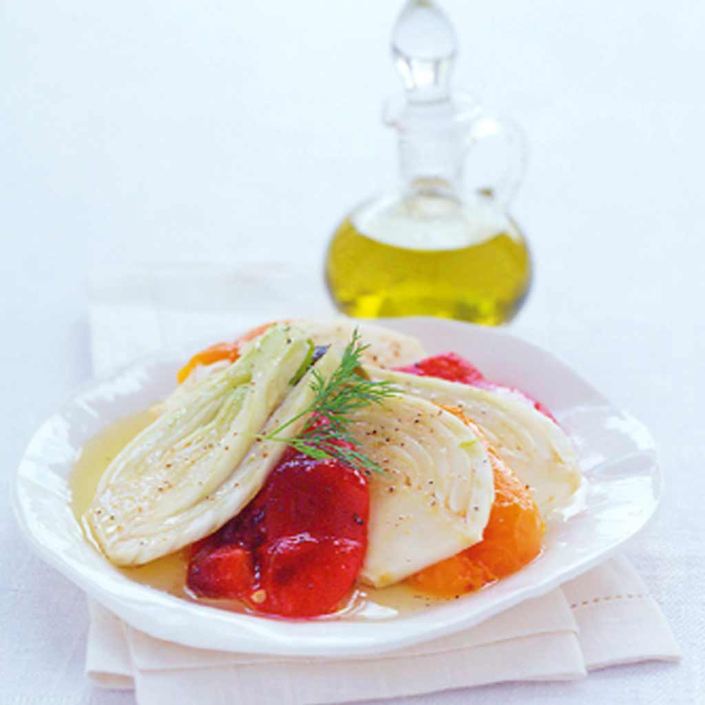 Fennel with Chargrilled Peppers
