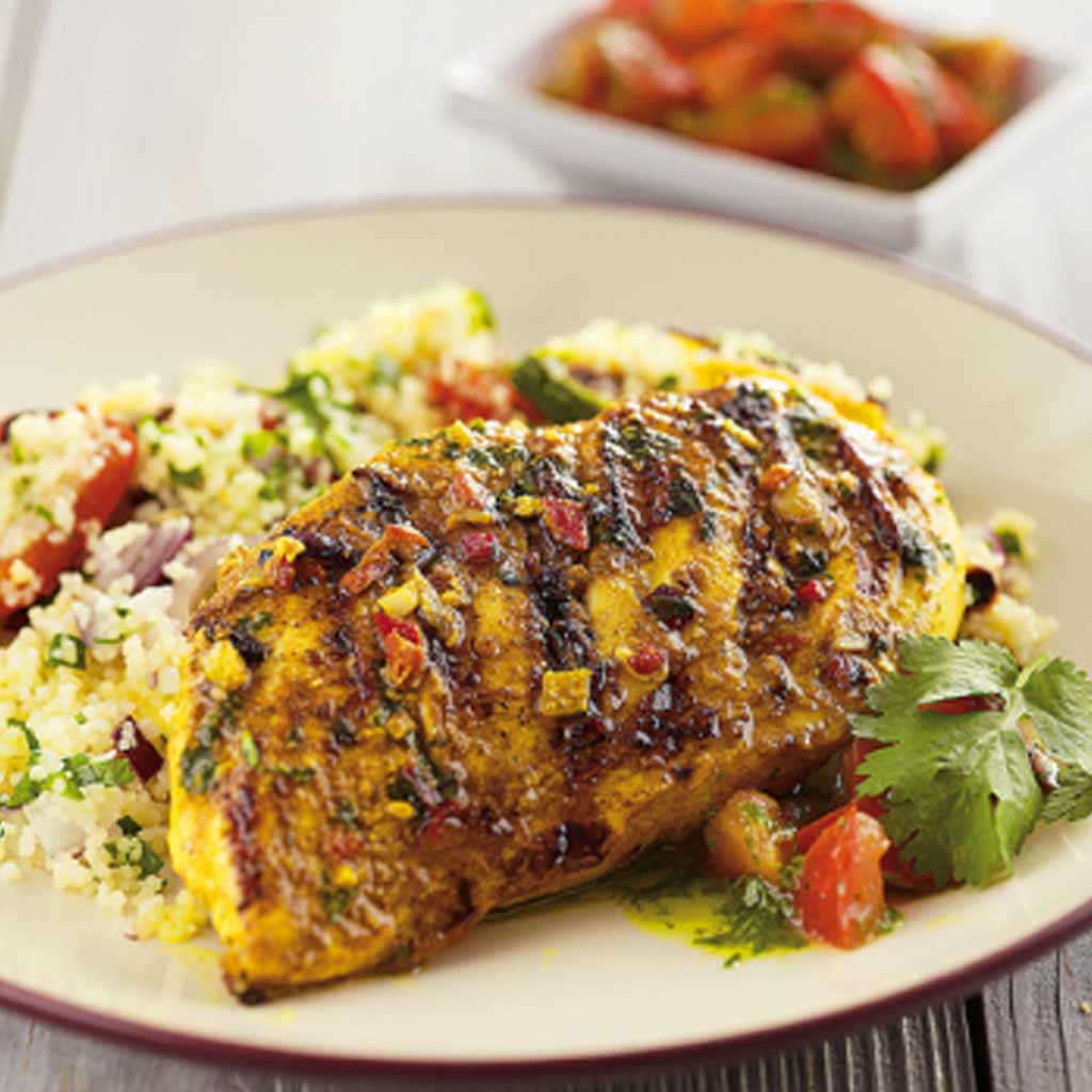 Moroccan Chicken with Tomato Dressing