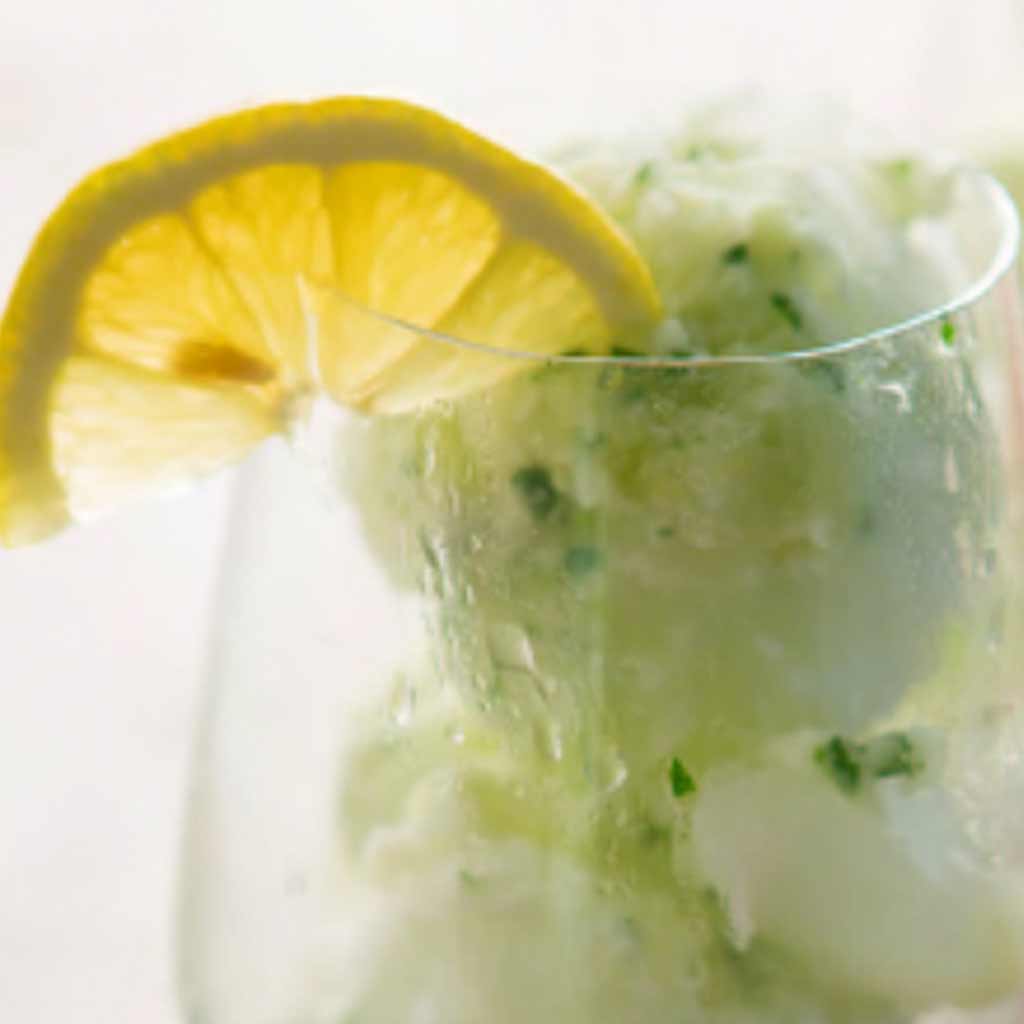 Olive Oil and Lemon Verbena Sorbet