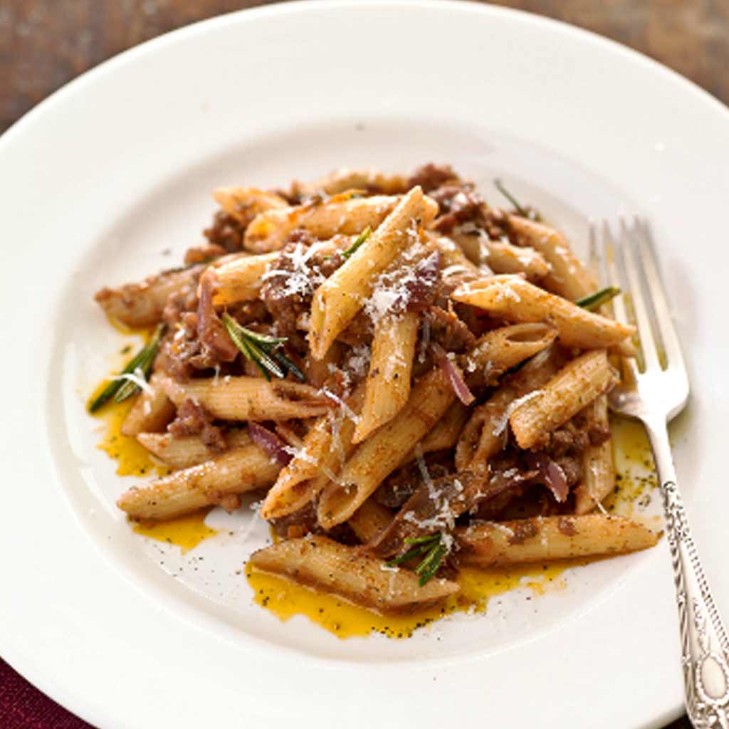 Penne with Spicy Sausage Ragù