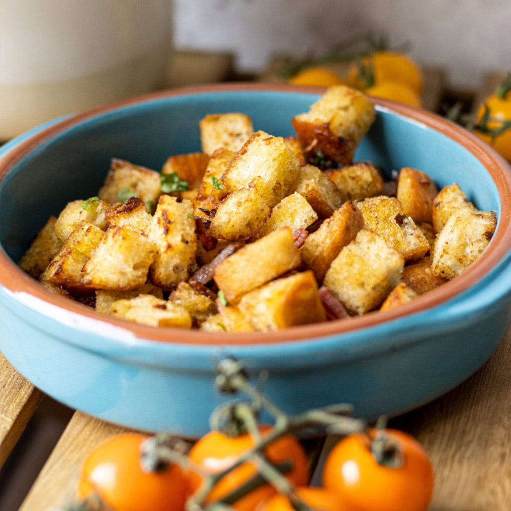 Pancetta & Anchovy Croutons
