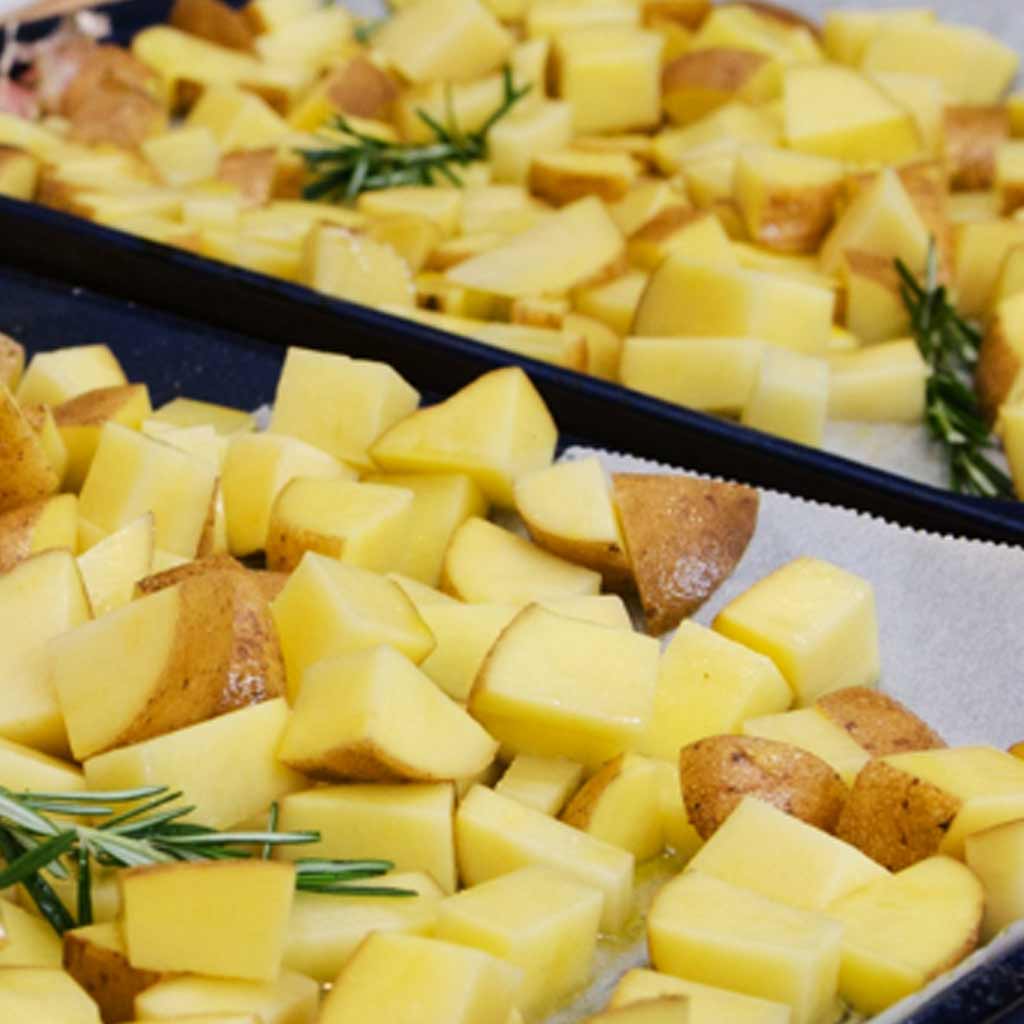 Roast Potatoes with Garlic and Rosemary
