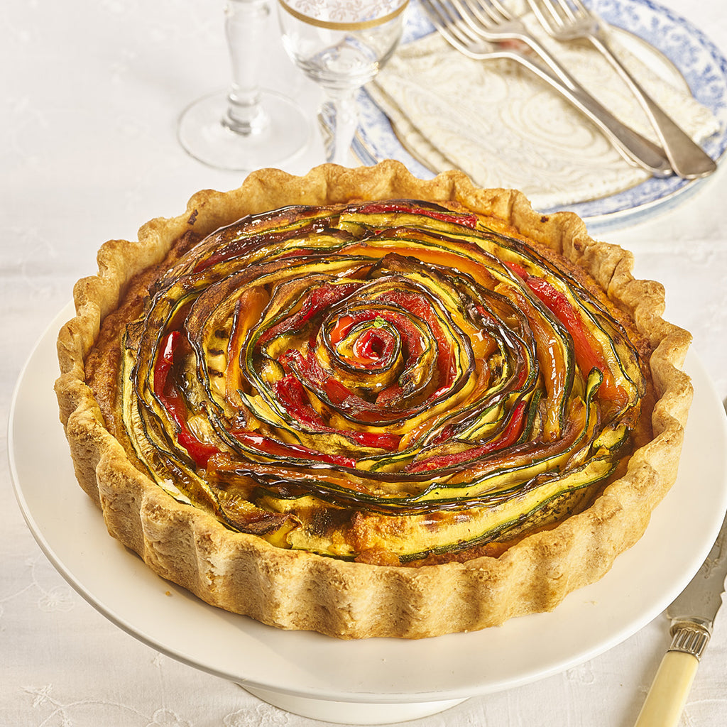Vegetable & Ricotta Rose Tart