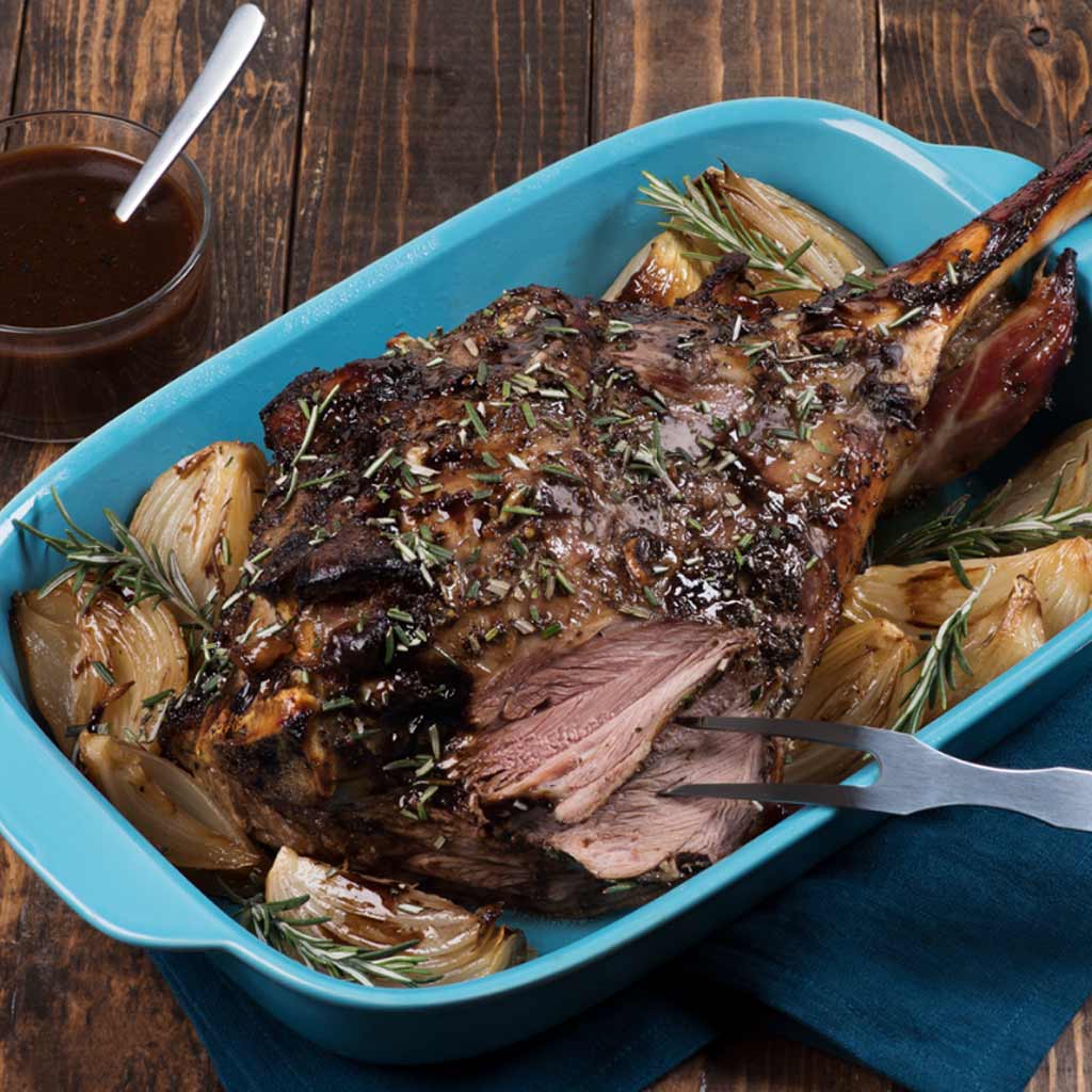Rosemary and Balsamic Roasted Leg Of Lamb
