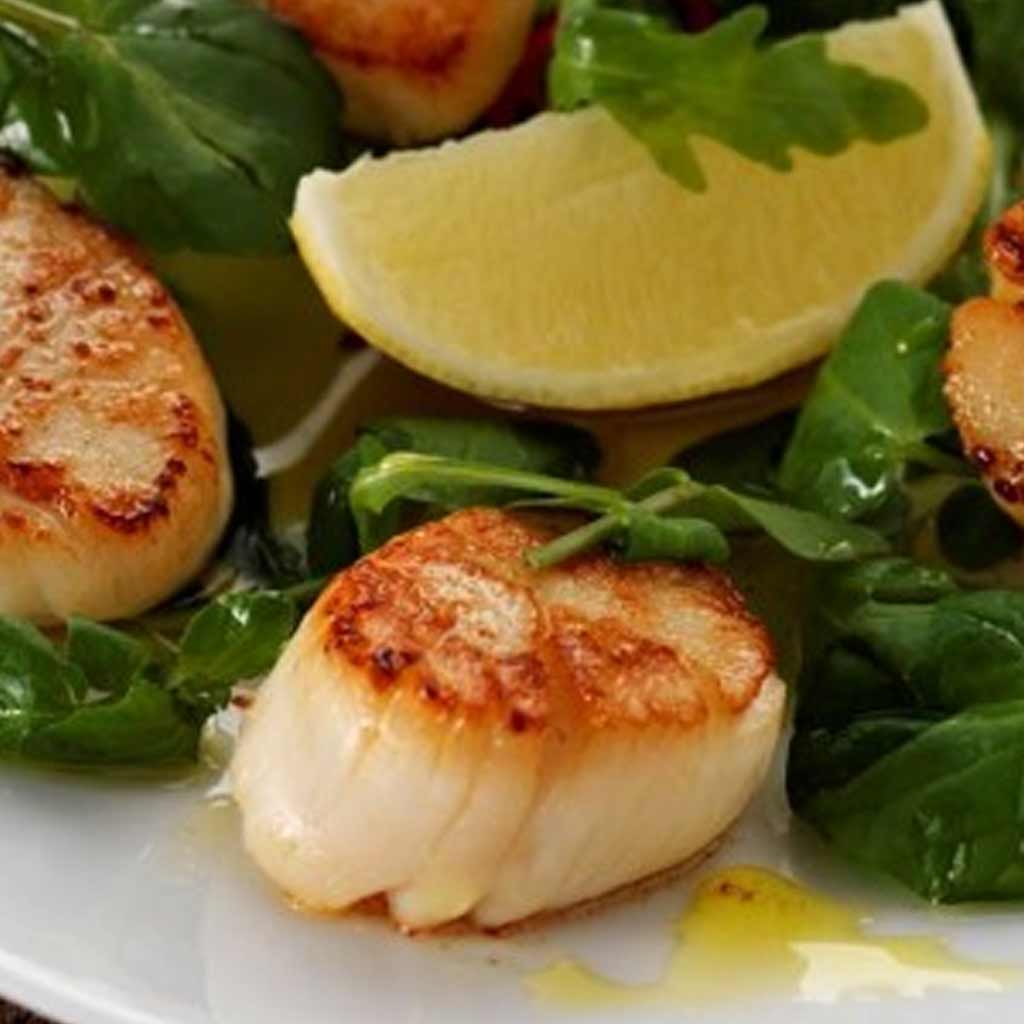Scallops with Olive Oil & Lemon