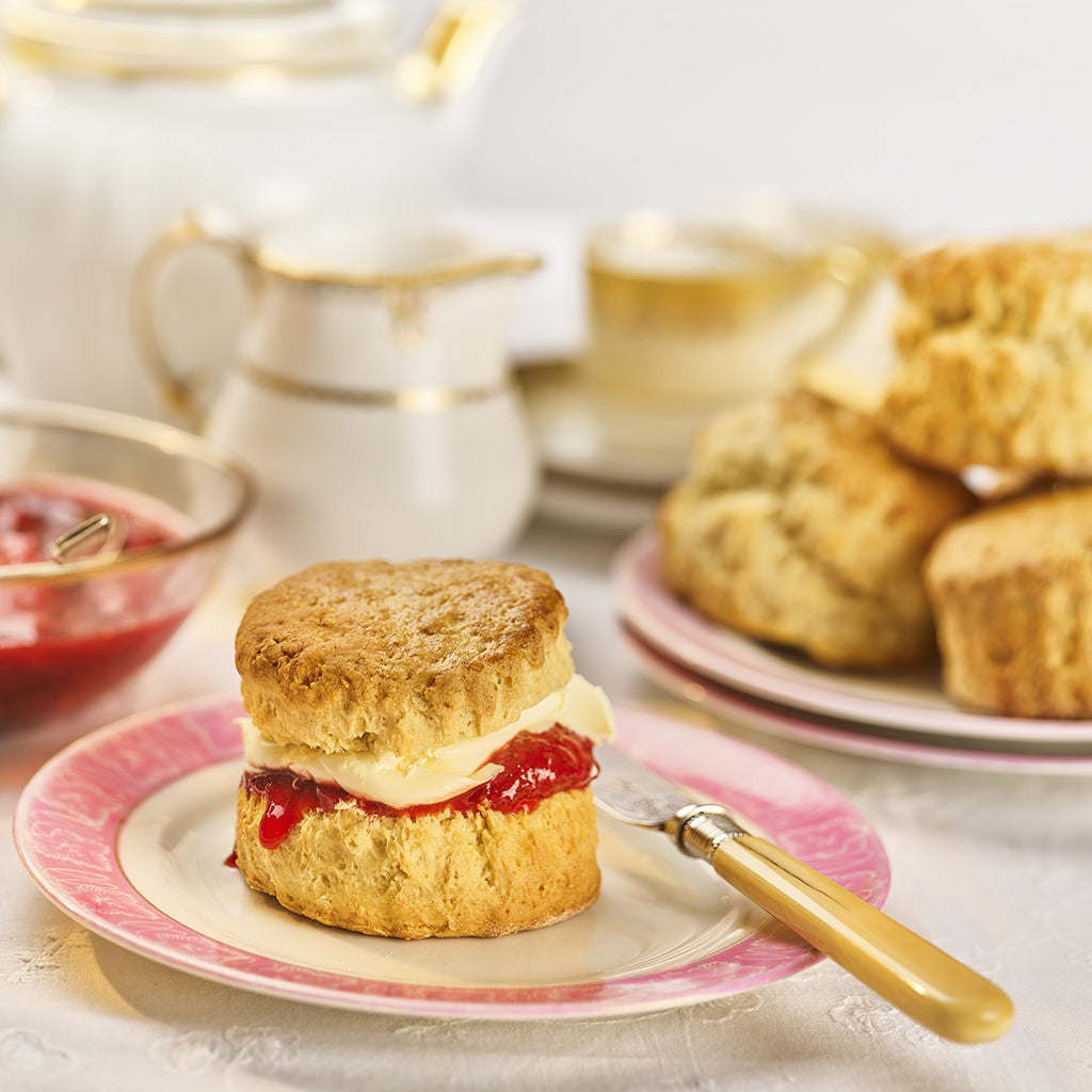 Olive Oil Scones with Balsamic Strawberry Jam