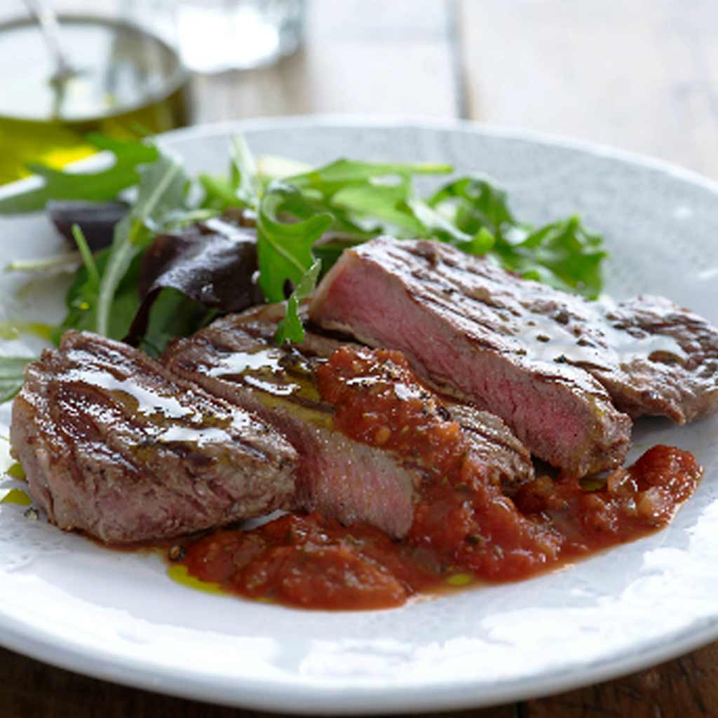 Steak with Pizzaiolo Sauce