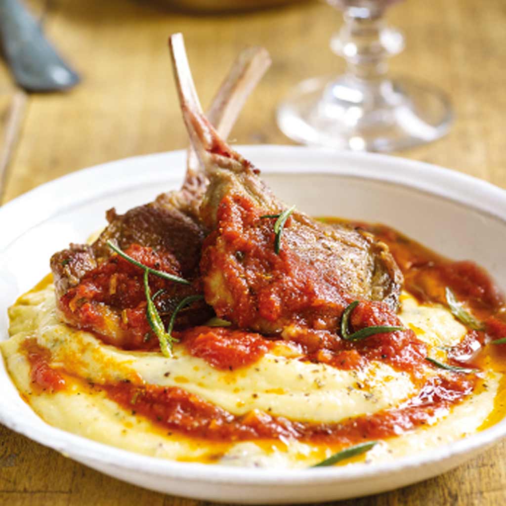 Tuscan Lamb & Herby Polenta