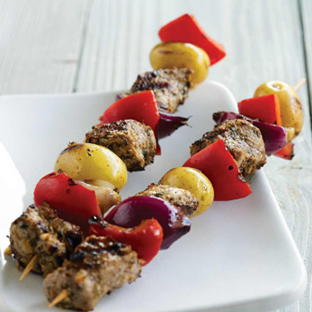 Tuscan Pork Kebabs