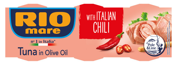 Rio Mare Tuna in Olive Oil with Chilli (3x80g) image 0