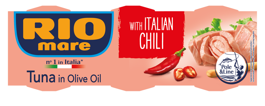 Rio Mare Tuna in Olive Oil with Chilli (3x80g) image 0